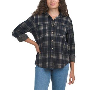 C&C Navy Marina Jacquard Layering Shirt